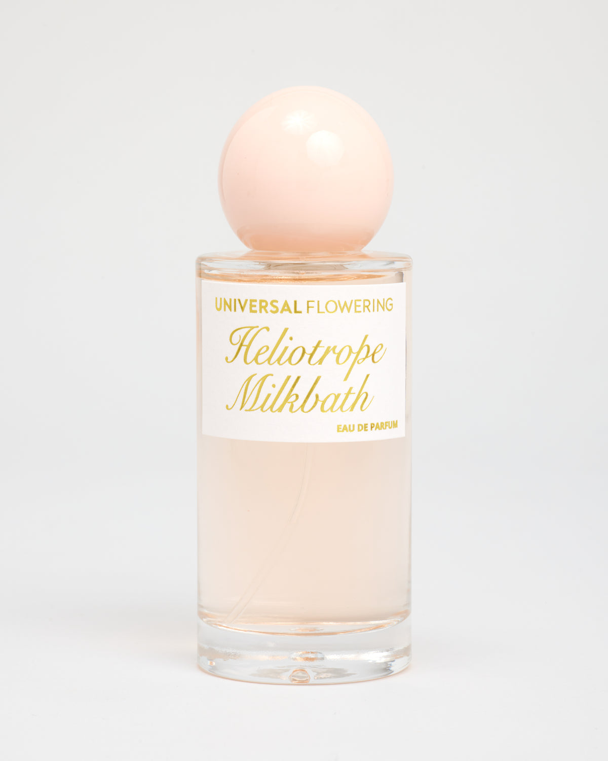 Heliotrope Milkbath eau de parfum by Universal Flowering, 50ml glass atomizer.